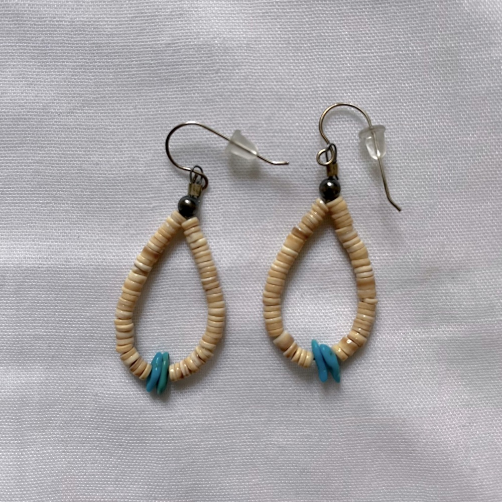 Native American Heishi beaded earrings